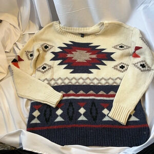 American Eagle Aztec wool sweater‎